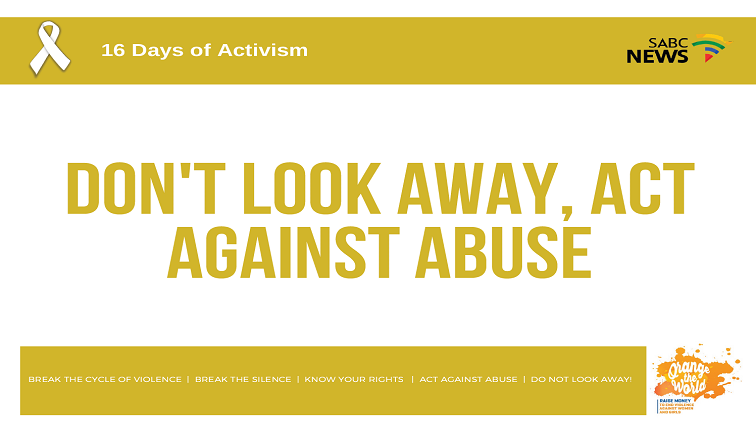 SABC - 16 Days of Activism — campaign visual
